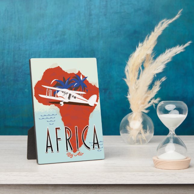 Plaque Photo Affiche de voyage Africa By Air (Côté)