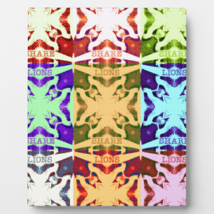 Plaque Photo Afrique À damiers Pop art Culture motif coloré