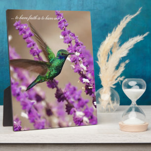Plaque Photo Ailes de colibri de Violet-oreilles de
