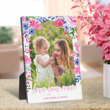 Aimez votre mère Fête des mères Aquarelle Floral