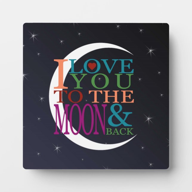 Plaque Photo Aimez-vous à la Lune et retour (Devant)