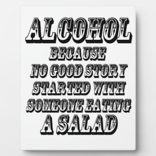 Plaque Photo ALCOOL - Parce que