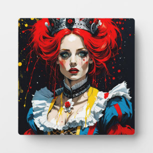 Plaque Photo Alice, reine rouge