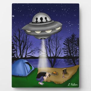 Plaque Photo Alien d'enlèvement extra-terrestre