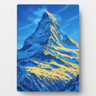 Plaque Photo Alpes Matterhorn