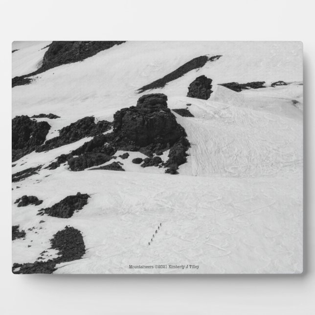 Plaque Photo Alpinistes (Devant)