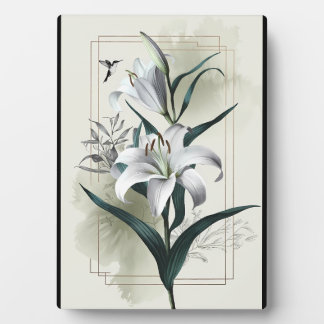 Plaque Photo Amazon Lily Art - Style or & Scandi