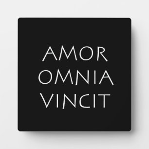Plaque Photo Amor Omnia Vincit