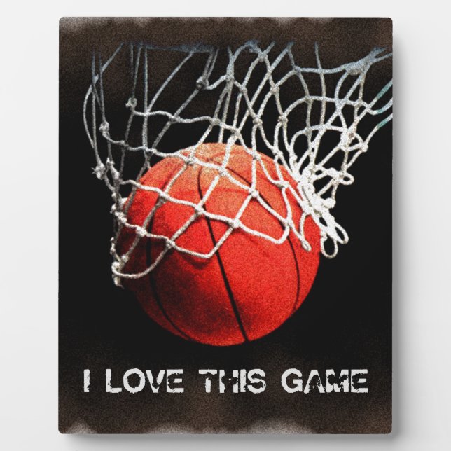 Plaque Photo Amour du basket-ball (Devant)