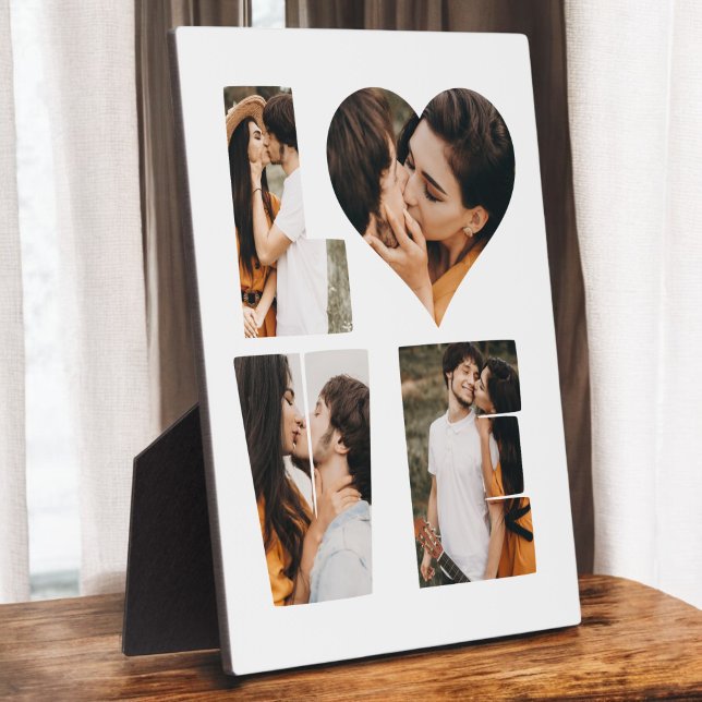 Plaque Photo Amour Moderne Photo de cœur Instagram Saint-Valent (Créateur téléchargé)