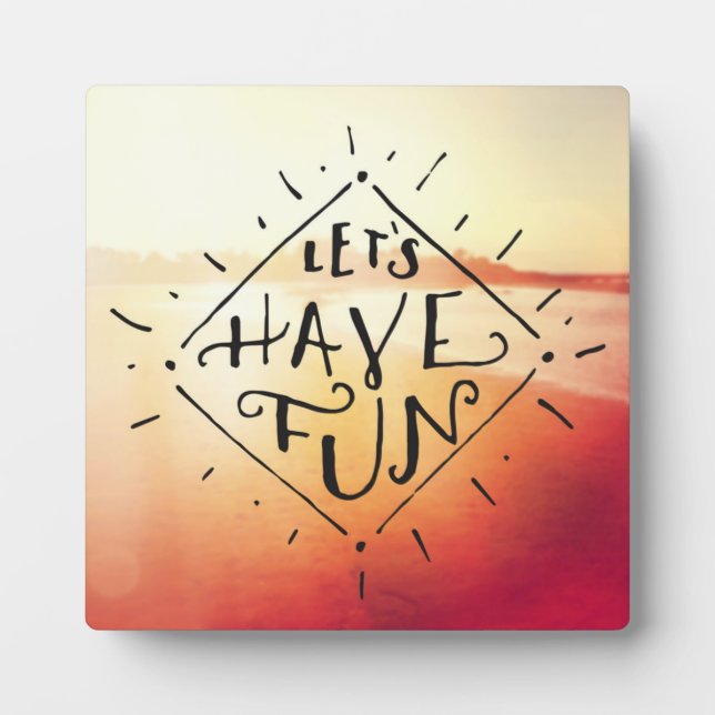 Plaque Photo Amusons-nous (Devant)