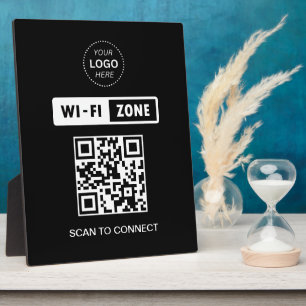 Plaque Photo Analyser le logo professionnel QR Code Wifi pour s