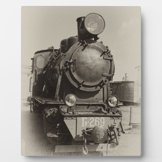 Plaque Photo Ancien moteur à vapeur à jauge étroite Gr-269 (Devant)