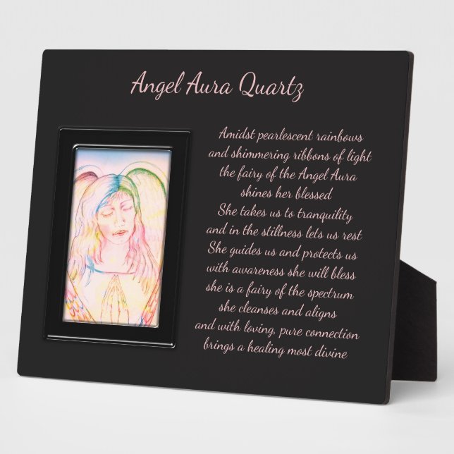 Plaque Photo Angel Aura Quartz Fée (Côté)
