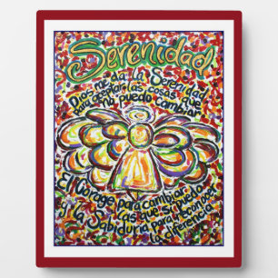 Plaque Photo Angel de prière de sérénité (Plaque d'art de peint