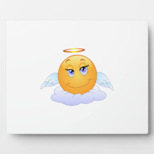 Plaque Photo Angel smiley