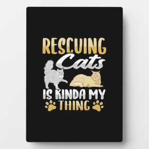 Plaque Photo Animal Rescue Chat Secourt Chat Sauveur Chat