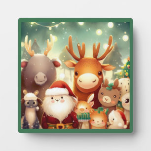 Plaque Photo Animaux de Noël 8