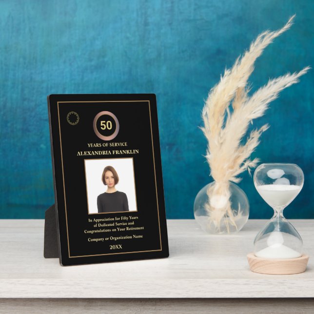 Plaque Photo Années De Service Rémunération De Photos (Côté)