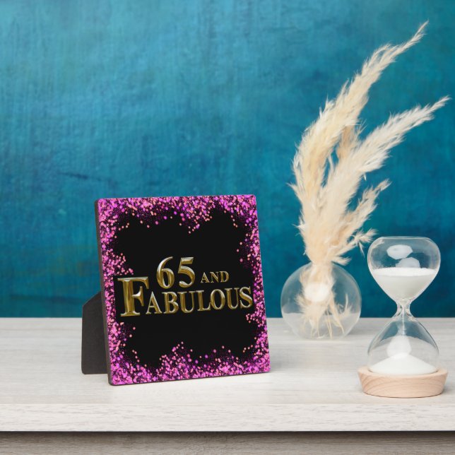 Plaque Photo Anniversaire 65 ans (Insitu)