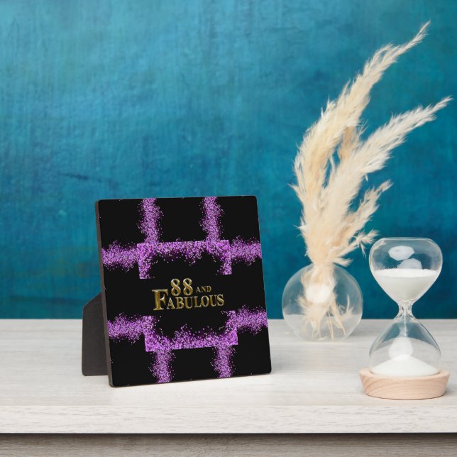 Plaque Photo Anniversaire 88 ans (Insitu)