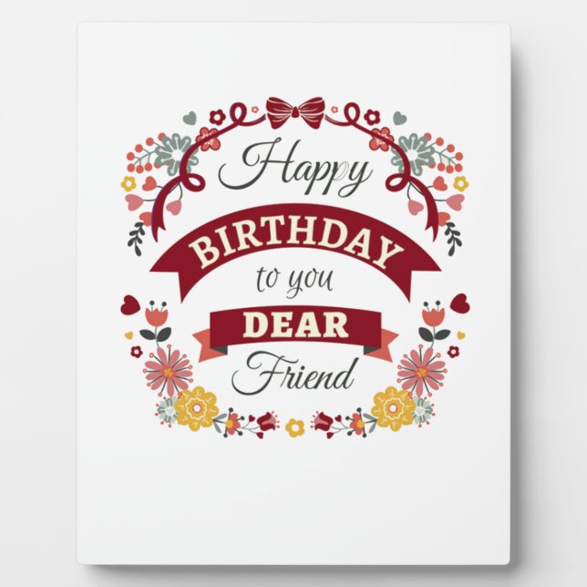 Plaque Photo anniversaire est une chose annuelle (Devant)