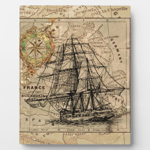 Plaque Photo Antique Old General France