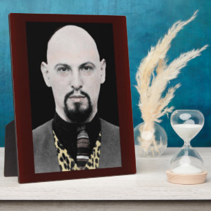 Plaque Photo Anton LaVey 8x10 Stand-up Portrait