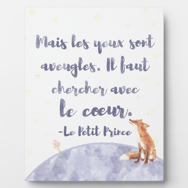 Plaque Photo Aquarelle Le Petit Prince Le Petit Prince Le Petit (Devant)
