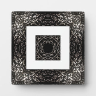 Plaque Photo Arbre motif noir et blanc