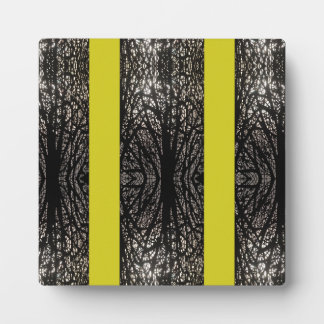 Plaque Photo Arbres jaune motif