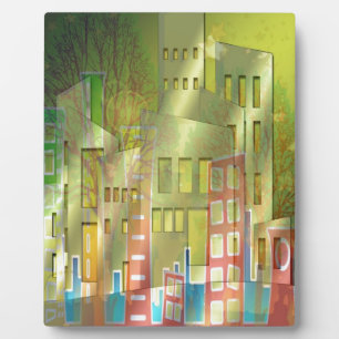 Plaque Photo Architecture étonnante citadins accessoires d'art