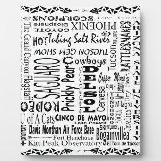 Plaque Photo Arizona Buzz Mots