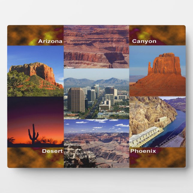 Plaque Photo Arizona Desert Collage (Devant)