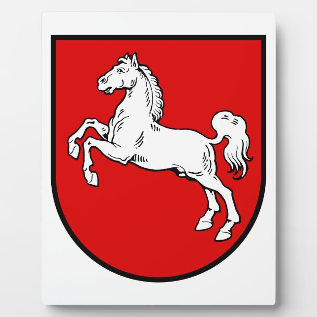 Plaque Photo Armoiries de Basse-Saxe (Allemagne) (Devant)