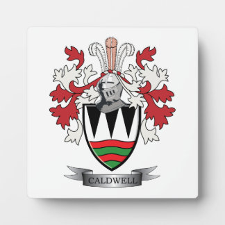 Plaque Photo Armoiries de caldwell Family Crest