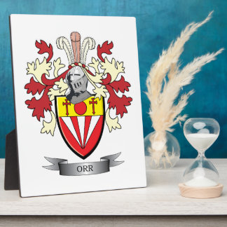 Plaque Photo Armoiries de la famille Crest