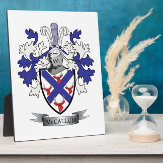 Plaque Photo Armoiries de la famille McCallum