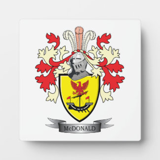 Plaque Photo Armoiries de McDonald Family Crest