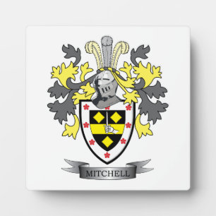 Plaque Photo Armoiries de Mitchell Family Crest