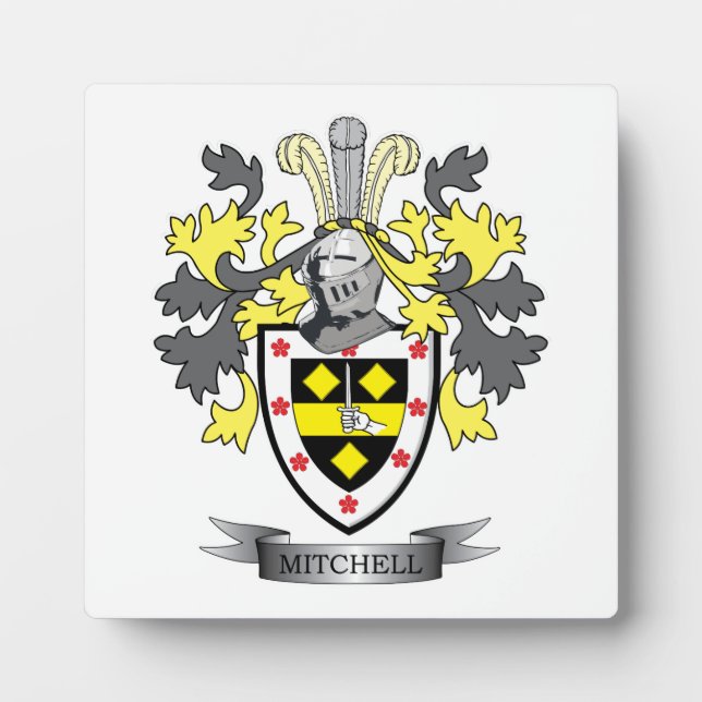 Plaque Photo Armoiries de Mitchell Family Crest (Devant)
