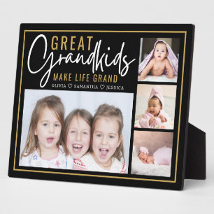 Plaque Photo Arrière-petits-enfants rendent la vie grandiose 4