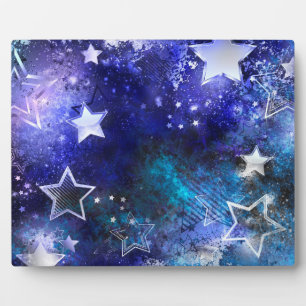 Plaque Photo Arrière - plan spatial avec étoiles