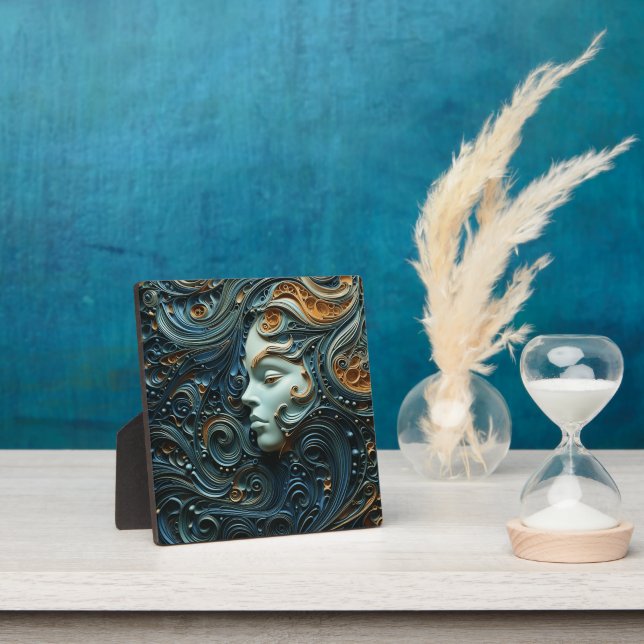 Plaque Photo Art 3D de la femme Lune (Insitu)