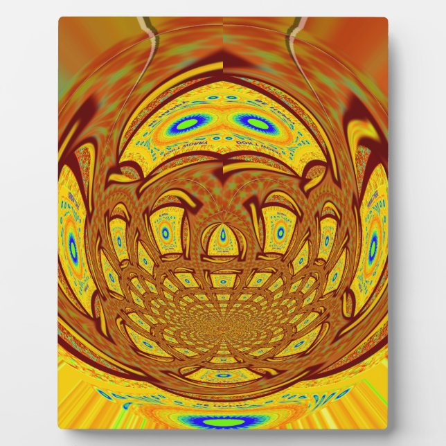 Plaque Photo Art de baseball jaune doré Imprimer (Devant)