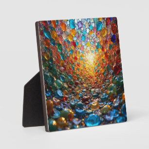 Plaque Photo Art de la mosaïque de verre vibrant et lumineux