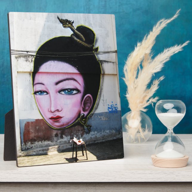 Plaque Photo Art de rue Lady Lao Graffiti (Côté)