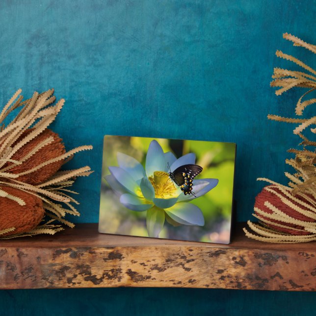 Plaque Photo Art Décor Plaque-Papillon-Fleur (Côté)