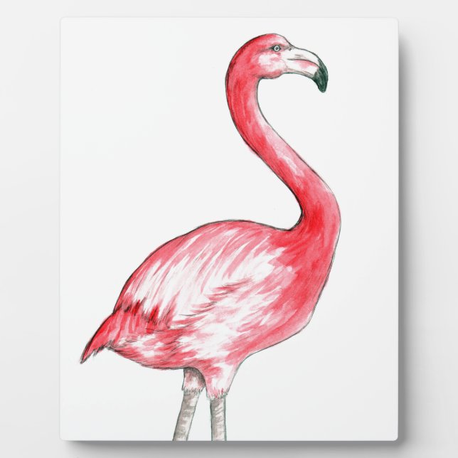 Plaque Photo Art Flamant rose (Devant)