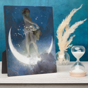 Plaque Photo Artemis Moon Goddess Scattering Night Stars